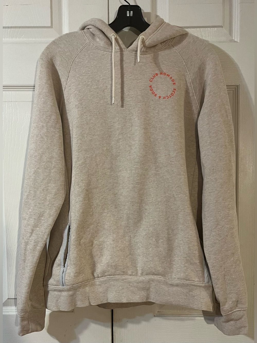 Scotch & Soda “Club Nomade” Signature Sweatshirt Hoodie Light Grey Size Medium